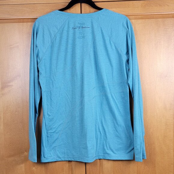Life Is Good Women's Teal Good Move Long Sleeve Athletic Tee - L - Picture 4 of 8